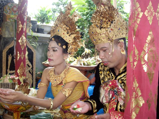 Bali wedding ceremony
